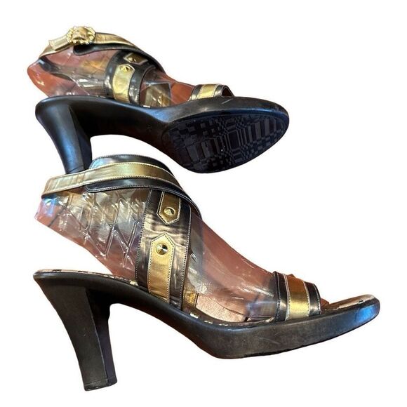 Boutique brown and gold heels - size 8.5 - Picture 6 of 8